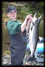 Sol Duc River silver salmon caught on a spinner